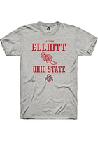 Aaliyah Elliott  Ohio State Buckeyes Ash Rally NIL Sport Icon Short Sleeve T Shirt