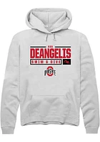 Ava DeAngelis Rally Ohio State Buckeyes Mens NIL Stacked Box Long Sleeve Hoodie