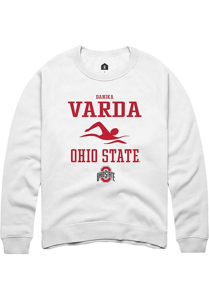 Danika Varda Rally Ohio State Buckeyes Mens NIL Sport Icon Long Sleeve Crew Sweatshirt