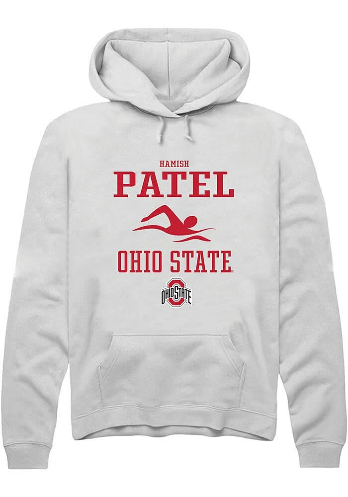 Hamish Patel Rally Ohio State Buckeyes Mens NIL Sport Icon Long Sleeve Hoodie