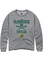 Emry McDonough  Rally Baylor Bears Mens Graphite NIL Sport Icon Long Sleeve Crew Sweatshirt