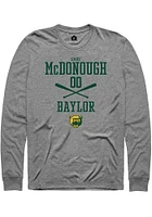 Emry McDonough  Baylor Bears Graphite Rally NIL Sport Icon Long Sleeve T Shirt
