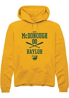 Emry McDonough  Rally Baylor Bears Mens Gold NIL Sport Icon Long Sleeve Hoodie