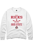 Kailea Ricks Rally Ohio State Buckeyes Mens NIL Sport Icon Long Sleeve Crew Sweatshirt