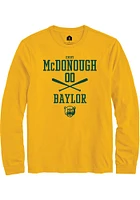 Emry McDonough  Baylor Bears Gold Rally NIL Sport Icon Long Sleeve T Shirt