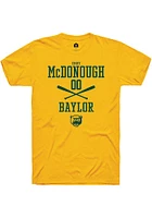 Emry McDonough  Baylor Bears Gold Rally NIL Sport Icon Short Sleeve T Shirt