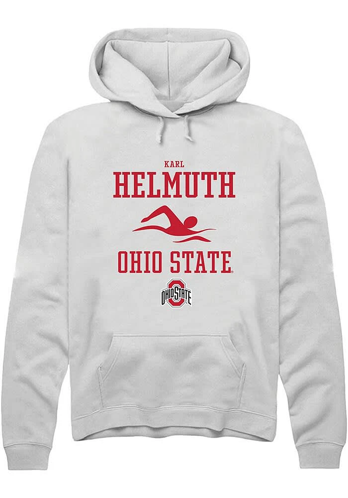Karl Helmuth Rally Ohio State Buckeyes Mens NIL Sport Icon Long Sleeve Hoodie