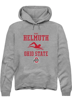 Karl Helmuth  Rally Ohio State Buckeyes Mens Graphite NIL Sport Icon Long Sleeve Hoodie