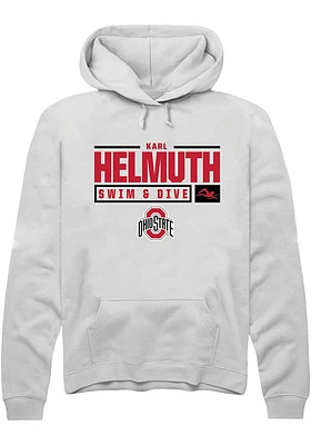 Karl Helmuth Rally Ohio State Buckeyes Mens NIL Stacked Box Long Sleeve Hoodie
