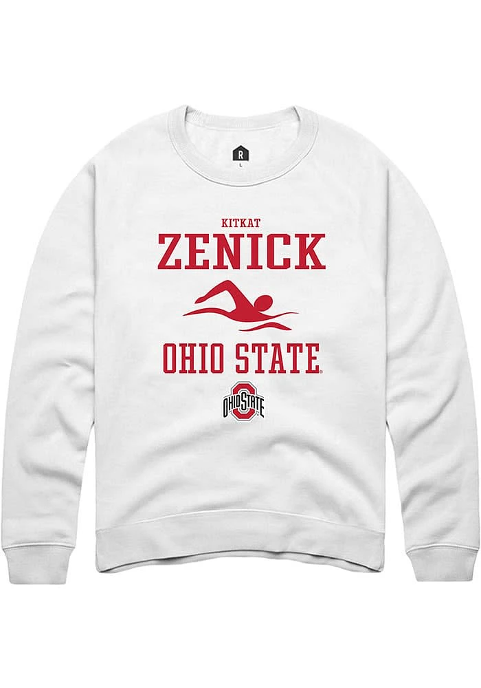 KitKat Zenick Rally Ohio State Buckeyes Mens NIL Sport Icon Long Sleeve Crew Sweatshirt