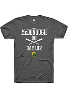 Emry McDonough  Baylor Bears Dark Grey Rally NIL Sport Icon Short Sleeve T Shirt