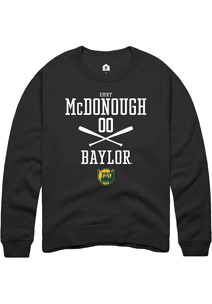 Emry McDonough Rally Baylor Bears Mens NIL Sport Icon Long Sleeve Crew Sweatshirt