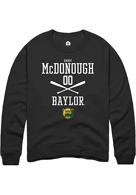 Emry McDonough Rally Baylor Bears Mens NIL Sport Icon Long Sleeve Crew Sweatshirt