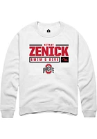 KitKat Zenick Rally Ohio State Buckeyes Mens NIL Stacked Box Long Sleeve Crew Sweatshirt