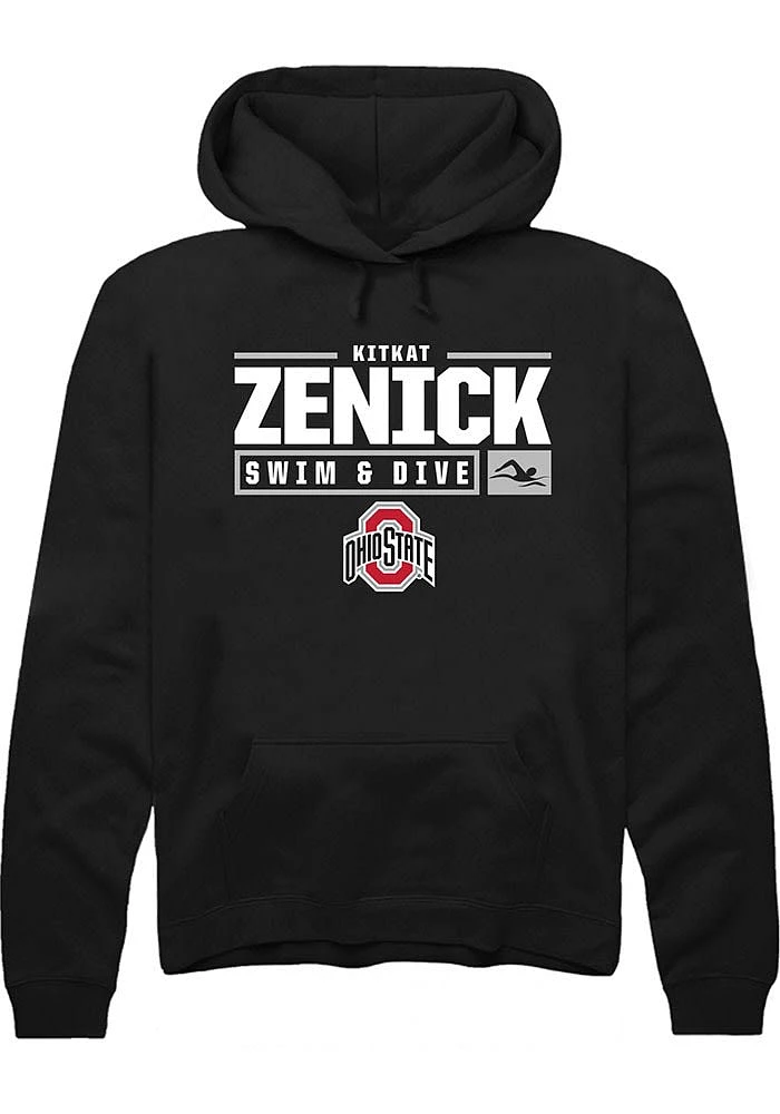 KitKat Zenick Rally Ohio State Buckeyes Mens NIL Stacked Box Long Sleeve Hoodie