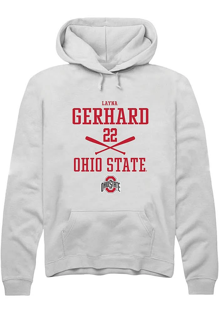 Layna Gerhard Rally Ohio State Buckeyes Mens NIL Sport Icon Long Sleeve Hoodie