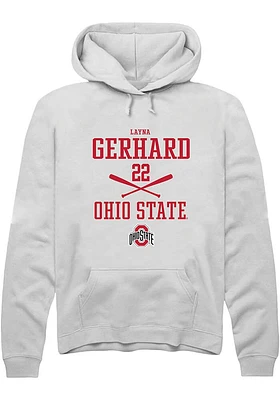 Layna Gerhard Rally Ohio State Buckeyes Mens NIL Sport Icon Long Sleeve Hoodie