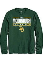 Emry McDonough  Baylor Bears Green Rally NIL Stacked Box Long Sleeve T Shirt