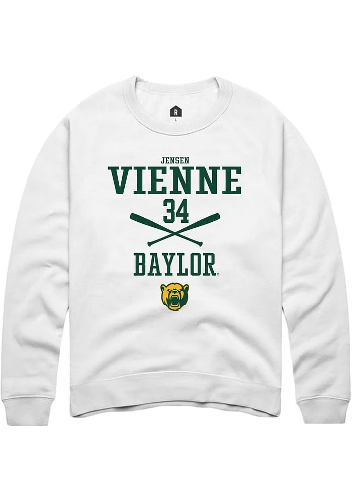 Jensen Vienne Rally Baylor Bears Mens NIL Sport Icon Long Sleeve Crew Sweatshirt