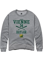 Jensen Vienne  Rally Baylor Bears Mens Graphite NIL Sport Icon Long Sleeve Crew Sweatshirt