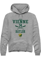 Jensen Vienne  Rally Baylor Bears Mens Graphite NIL Sport Icon Long Sleeve Hoodie
