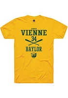 Jensen Vienne  Baylor Bears Gold Rally NIL Sport Icon Short Sleeve T Shirt
