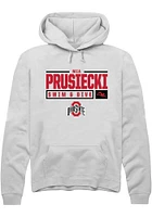 Mia Prusiecki Rally Ohio State Buckeyes Mens NIL Stacked Box Long Sleeve Hoodie