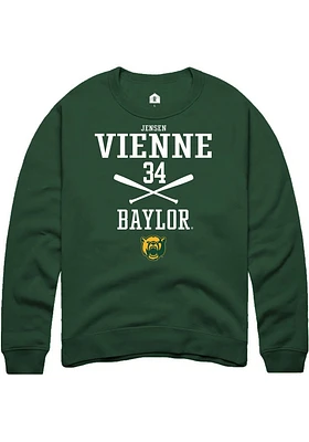 Jensen Vienne Rally Baylor Bears Mens NIL Sport Icon Long Sleeve Crew Sweatshirt