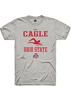 Nell Cagle  Ohio State Buckeyes Ash Rally NIL Sport Icon Short Sleeve T Shirt