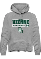 Jensen Vienne  Rally Baylor Bears Mens Graphite NIL Stacked Box Long Sleeve Hoodie
