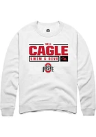 Nell Cagle Rally Ohio State Buckeyes Mens NIL Stacked Box Long Sleeve Crew Sweatshirt