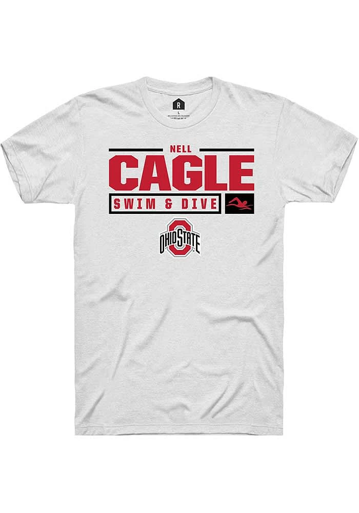 Nell Cagle Ohio State Buckeyes Rally NIL Stacked Box Short Sleeve T Shirt