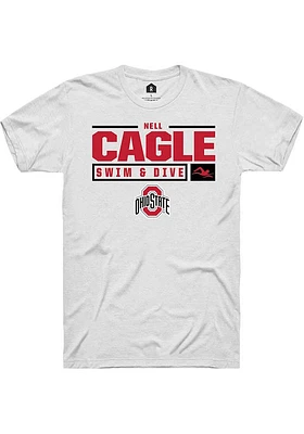 Nell Cagle Ohio State Buckeyes Rally NIL Stacked Box Short Sleeve T Shirt