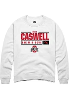 Reid Caswell Rally Ohio State Buckeyes Mens NIL Stacked Box Long Sleeve Crew Sweatshirt