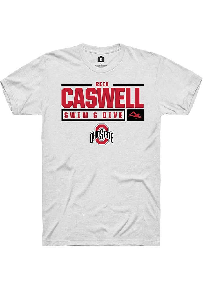 Reid Caswell Ohio State Buckeyes Rally NIL Stacked Box Short Sleeve T Shirt