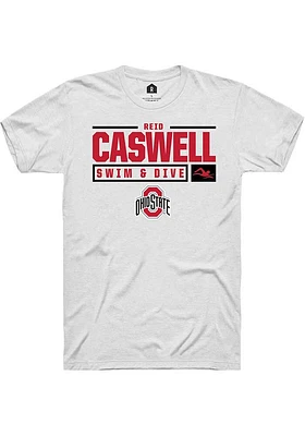 Reid Caswell Ohio State Buckeyes Rally NIL Stacked Box Short Sleeve T Shirt