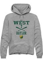 Kaci West  Rally Baylor Bears Mens Graphite NIL Sport Icon Long Sleeve Hoodie
