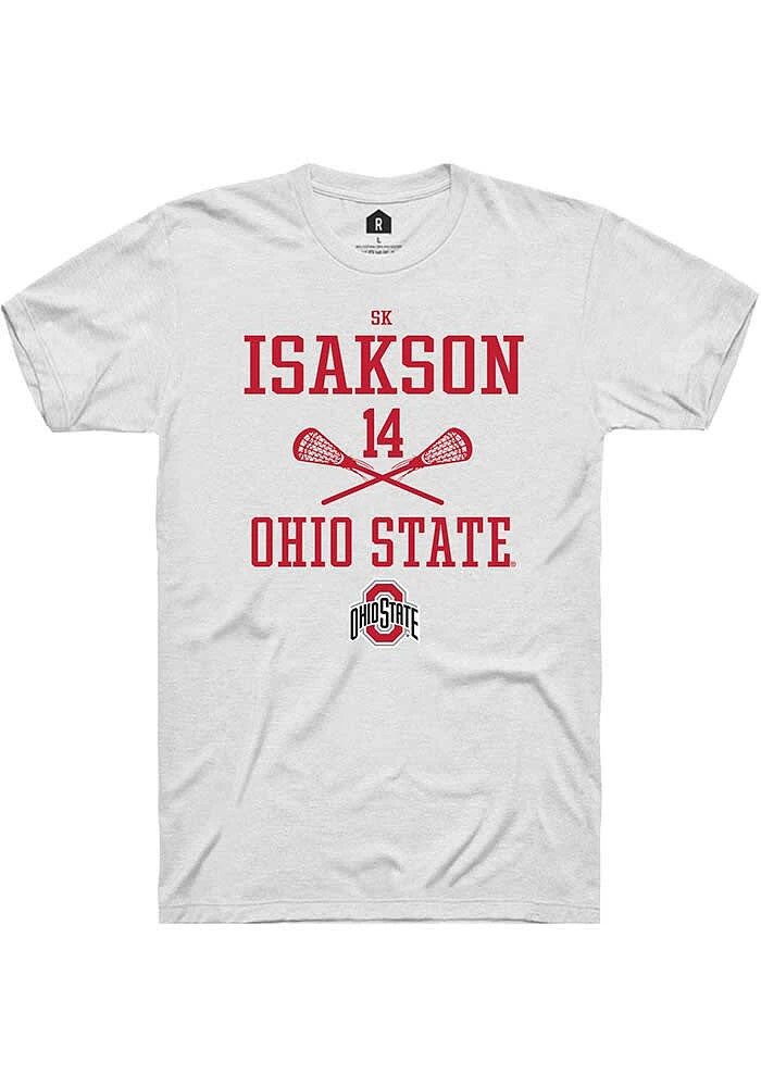 SK Isakson Ohio State Buckeyes Rally NIL Sport Icon Short Sleeve T Shirt