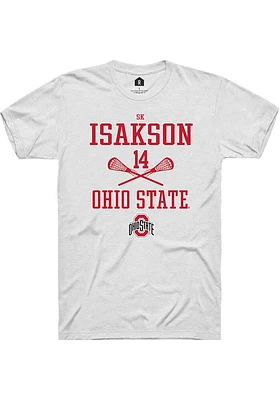 SK Isakson Ohio State Buckeyes Rally NIL Sport Icon Short Sleeve T Shirt