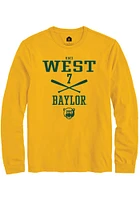 Kaci West  Baylor Bears Gold Rally NIL Sport Icon Long Sleeve T Shirt