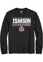SK Isakson Ohio State Buckeyes Rally NIL Stacked Box Long Sleeve T Shirt
