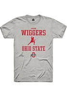 Susan Wiggers  Ohio State Buckeyes Ash Rally NIL Sport Icon Short Sleeve T Shirt