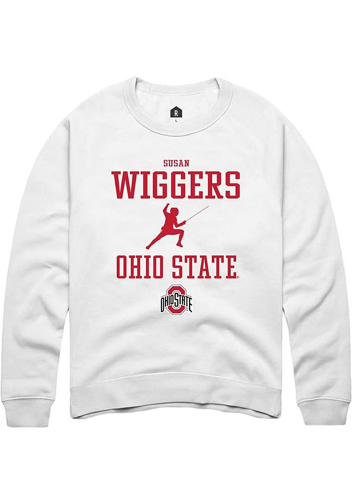 Susan Wiggers Rally Ohio State Buckeyes Mens NIL Sport Icon Long Sleeve Crew Sweatshirt