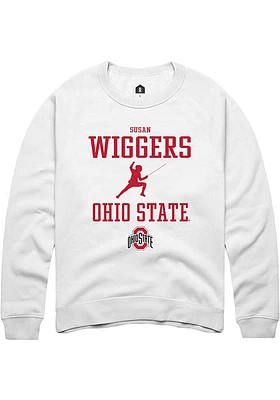 Susan Wiggers Rally Ohio State Buckeyes Mens NIL Sport Icon Long Sleeve Crew Sweatshirt