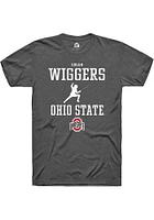 Susan Wiggers  Ohio State Buckeyes Dark Grey Rally NIL Sport Icon Short Sleeve T Shirt