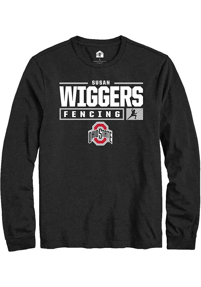 Susan Wiggers Ohio State Buckeyes Rally NIL Stacked Box Long Sleeve T Shirt