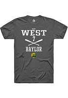 Kaci West  Baylor Bears Dark Grey Rally NIL Sport Icon Short Sleeve T Shirt