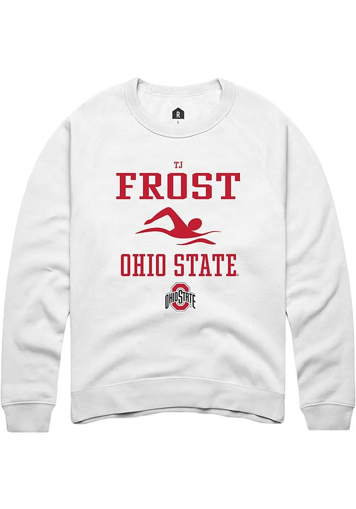 TJ Frost Rally Ohio State Buckeyes Mens NIL Sport Icon Long Sleeve Crew Sweatshirt