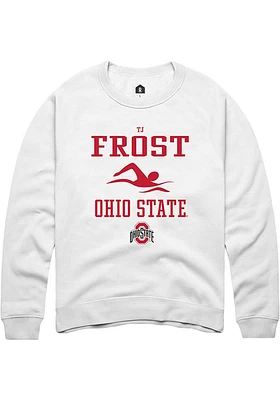 TJ Frost Rally Ohio State Buckeyes Mens NIL Sport Icon Long Sleeve Crew Sweatshirt