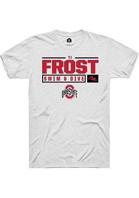 TJ Frost Ohio State Buckeyes Rally NIL Stacked Box Short Sleeve T Shirt